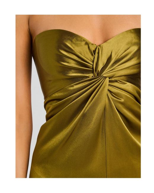 retroféte Green Retrofete Olivine Strapless Maxi Dress