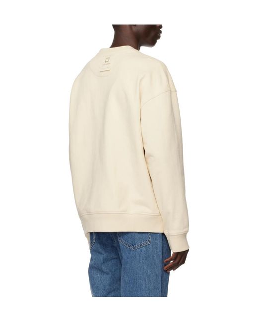 Wooyoungmi White Logo Embossed Sweater for men