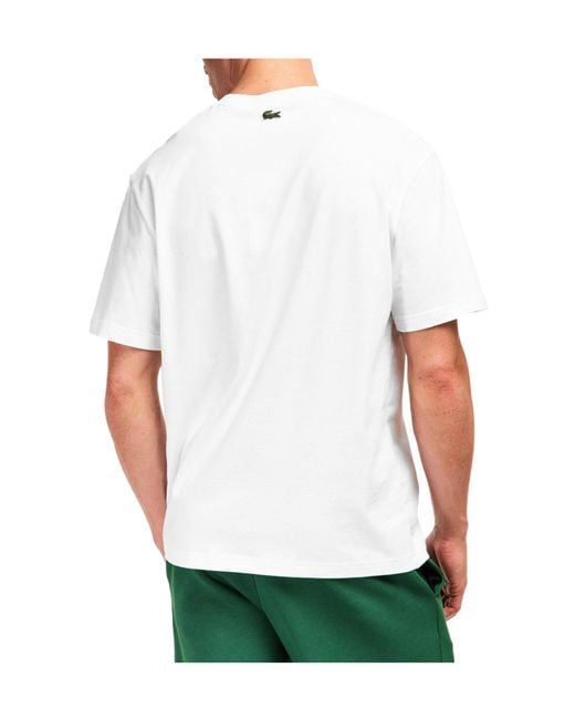 Lacoste White Simple T-Shirt for men
