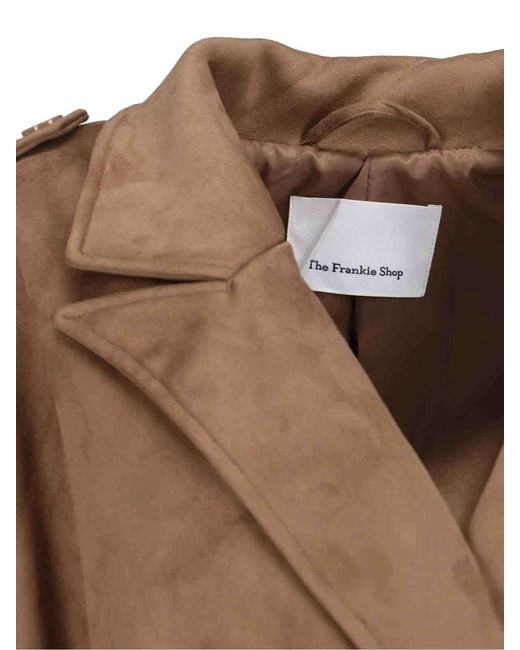 Frankie Shop Natural Pembroke Double-Breasted Coat
