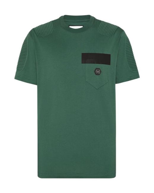 Philipp Plein Green Short-Sleeved T-Shirt for men