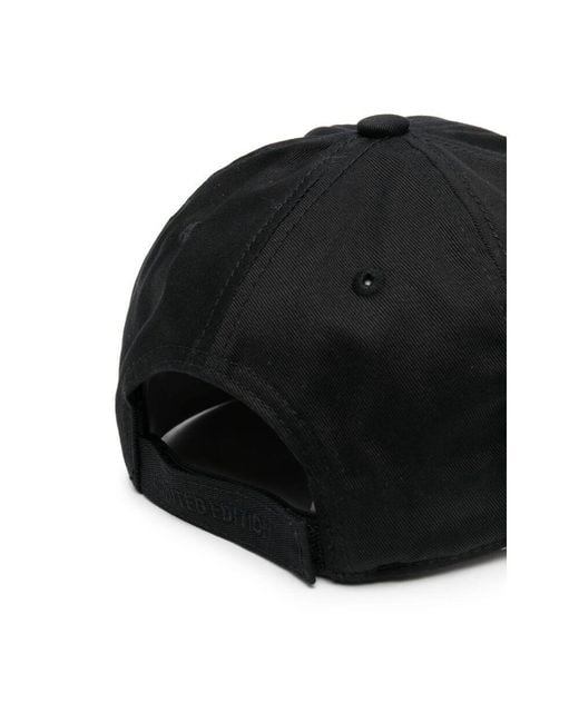 Vetements Black Logo-Embellished Cotton Cap for men