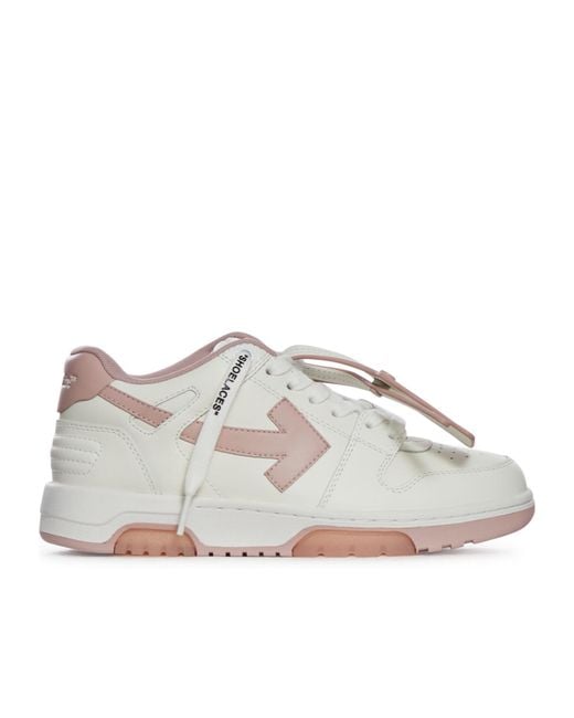 Off-White c/o Virgil Abloh Gray Out Of Office Lace-Up Sneakers