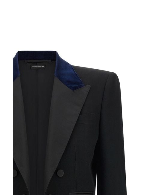Tom Ford Black Cropped Blazer