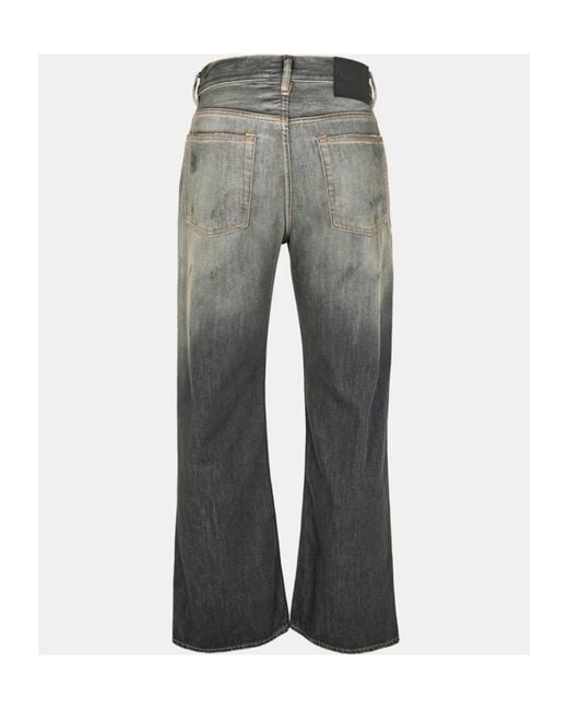 Acne Gray Wide Leg Jeans for men