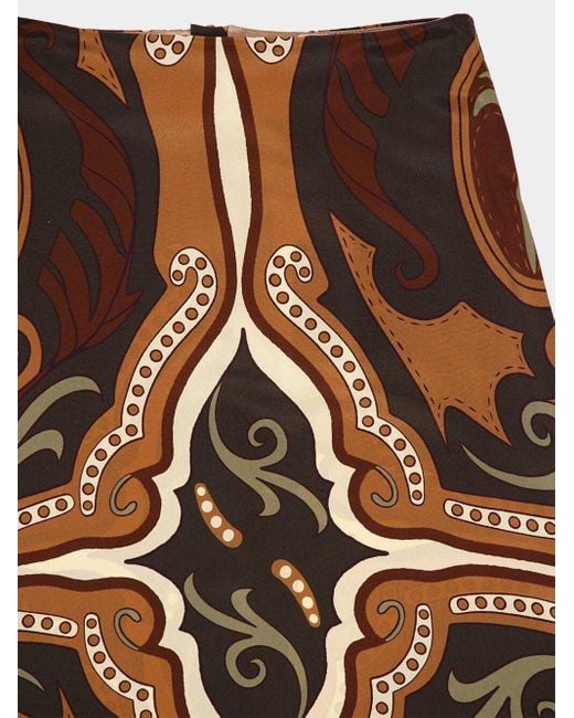 Johanna Ortiz Brown Nuevos Territorios Maxi Skirt