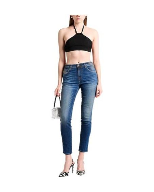 DIESEL Blue Dark Wash Stretch Jeans