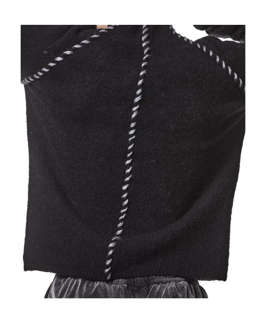 Thom Krom Black High-Neck Long-Sleeve Sweater for men