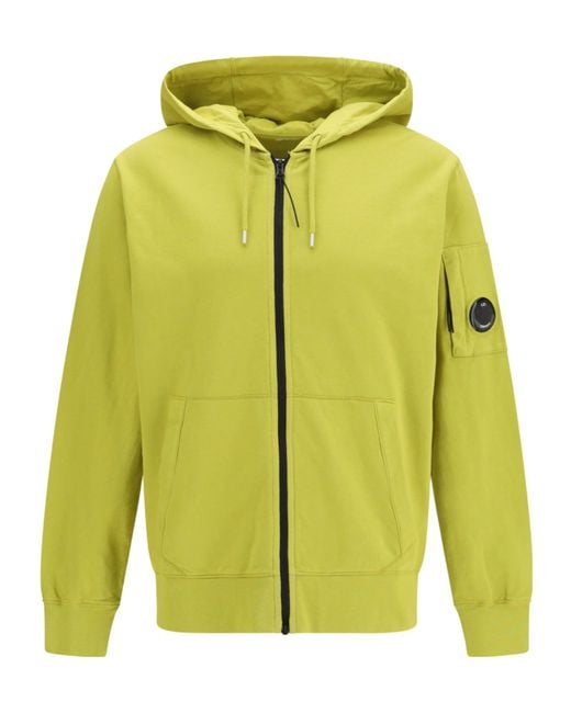 C P Company Yellow Lens Zip Hoodie for men