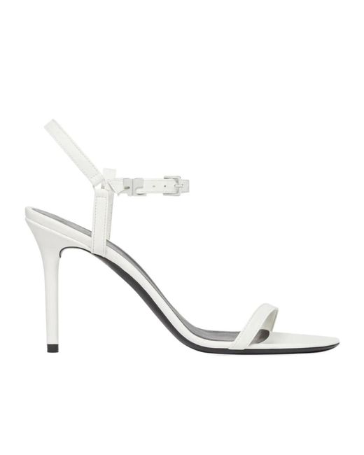 Courreges White Leather Sandals