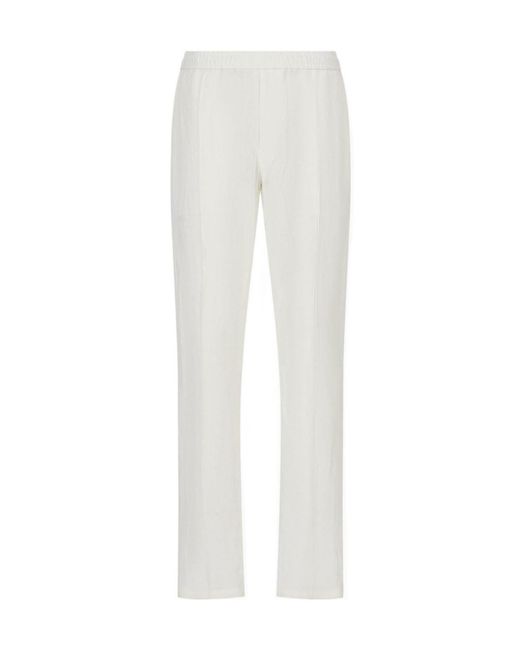 Emporio Armani White Casual Trousers for men