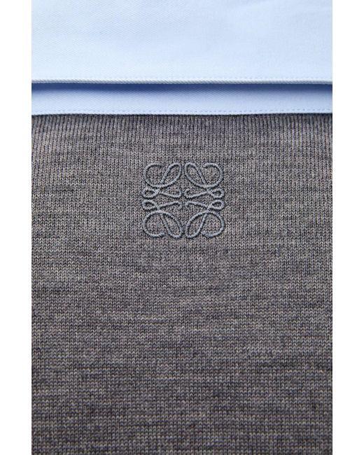 Loewe Blue Hybrid Shirt for men