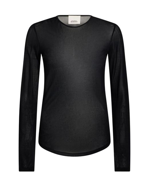 Isabel Marant Black Top Viscose, Silk