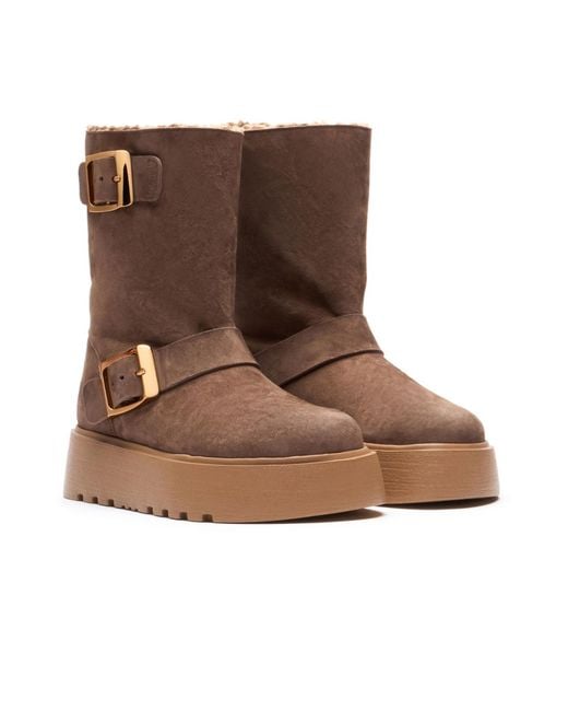 Casadei Brown 40Mm Alpsenales Boots