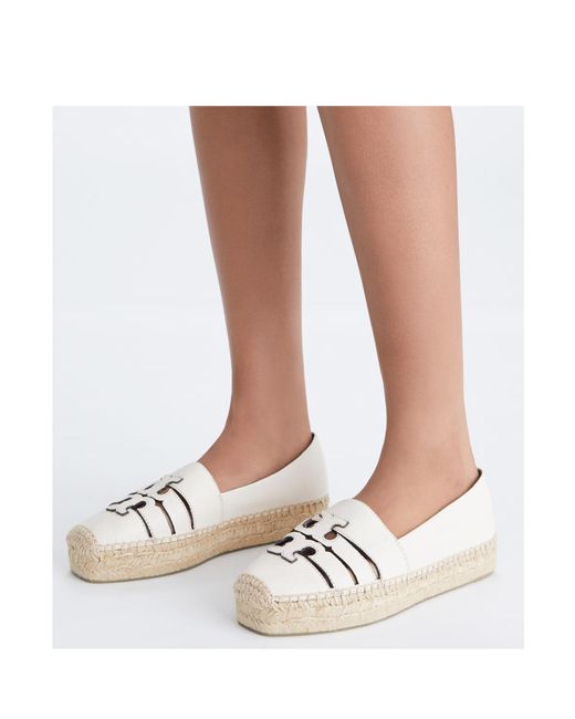 Tory Burch Natural Ines Platform Espadrilles