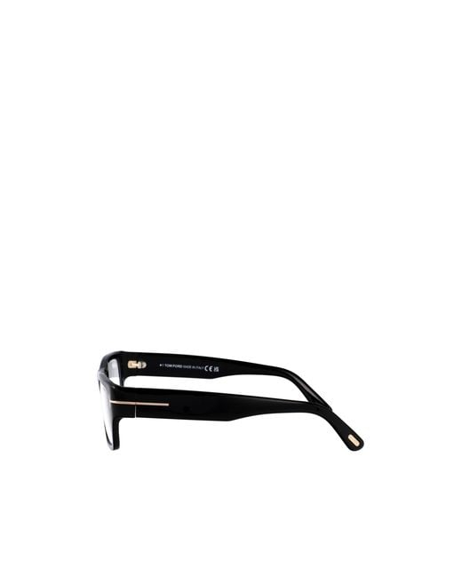 Tom Ford White Eyewear Rectangle-Frame Glasses for men