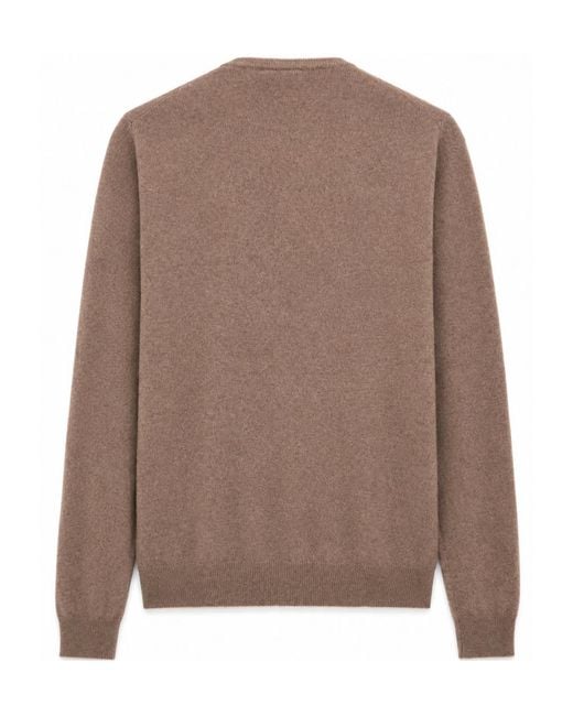 Paul & Shark Brown Long-Sleeve Crew-Neck Sweater for men