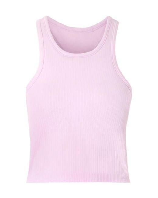 lululemon athletica Pink Ebb To Street Ribbed Jersey Tank