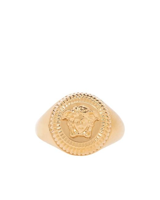Versace Metallic Medusa Charm Ring