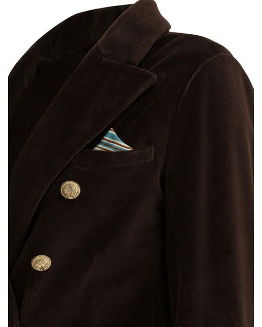 Circolo 1901 Black Double-Breasted Coat