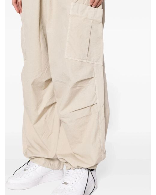 Barrow Natural Panelled Cotton Wide-Leg Trousers for men