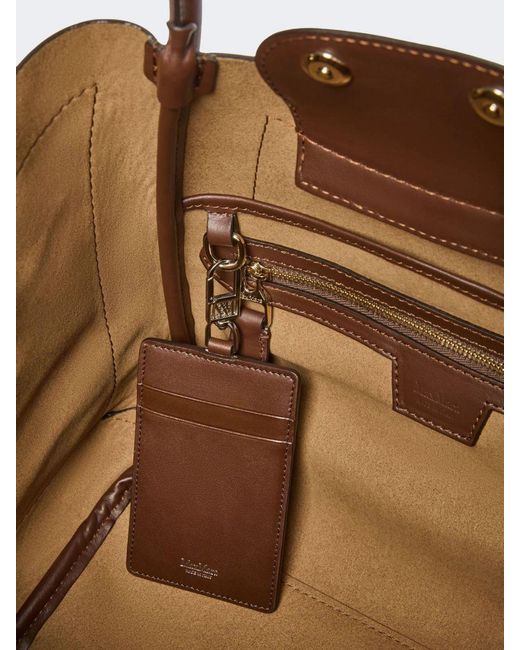 Max Mara Brown Small Leather Marine Bag