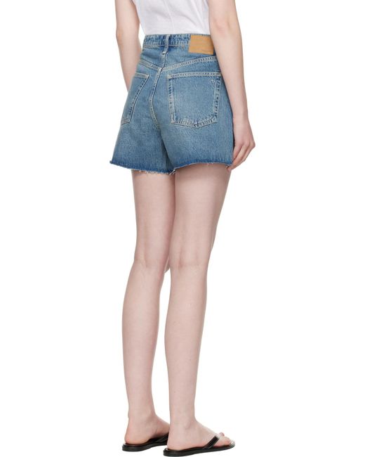 Rag & Bone Blue Belina Cotton Skort
