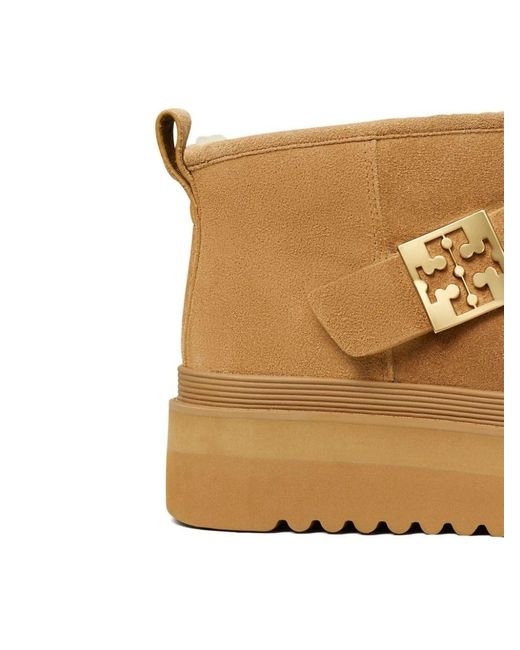 Tory Burch Brown Mellow Platform Boots