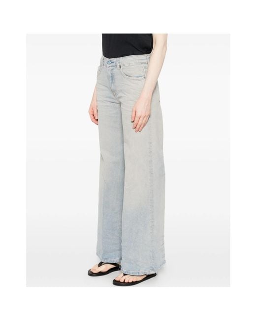DIESEL Gray 1978 Akemi Distressed Flared Jeans