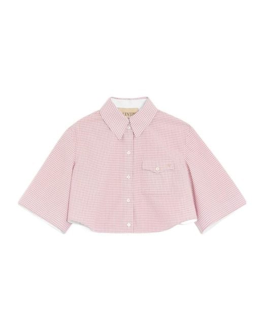 Valentino Pink Shirt With Checked Pattern