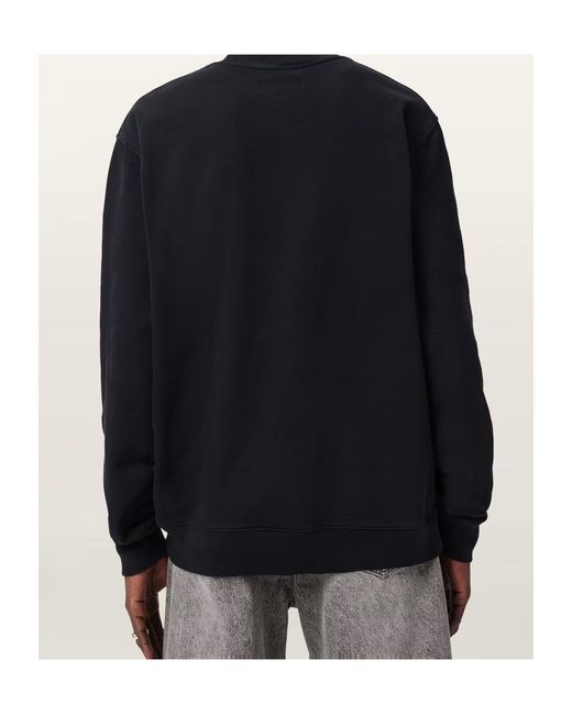 AllSaints Blue Lover Relaxed Crew Neck Jumper for men
