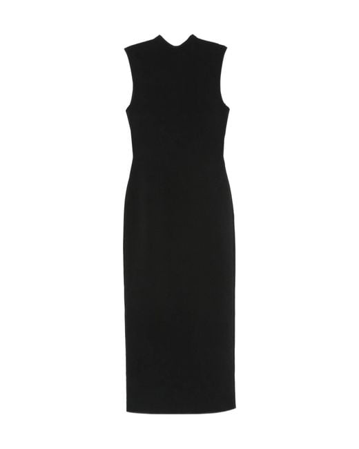 Cult Gaia Black Dalida Cut-Out Backless Midi Dress