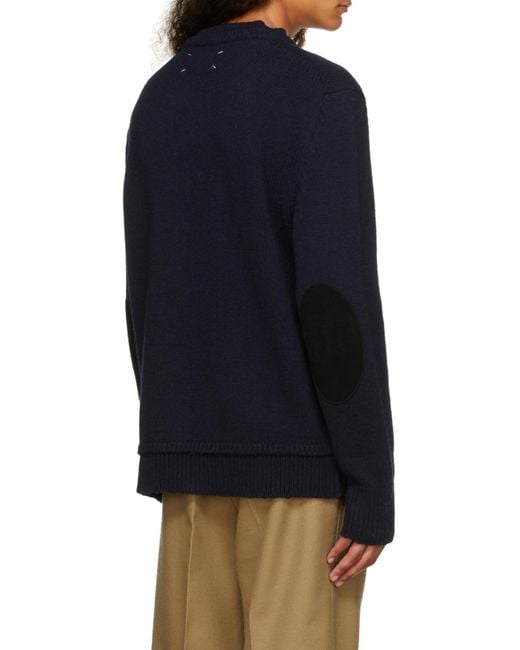 Maison Margiela Blue Décortiqué Sweater for men