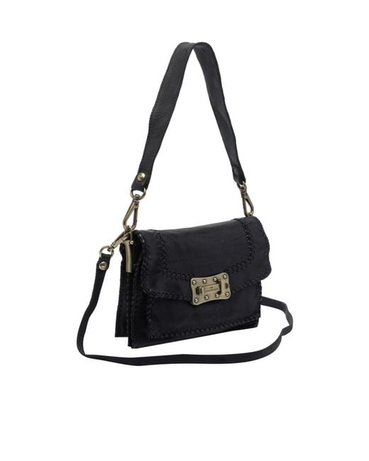 Campomaggi Black Flap Shoulder Bag
