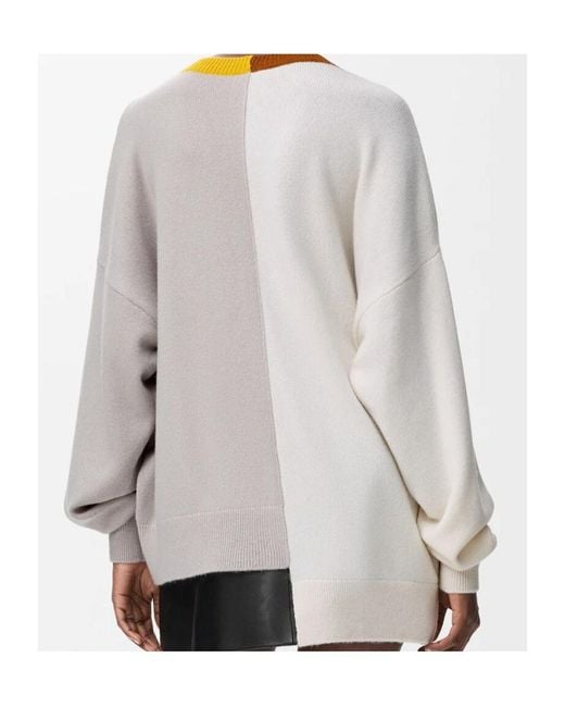 Loewe Gray Asymmetric Sweater