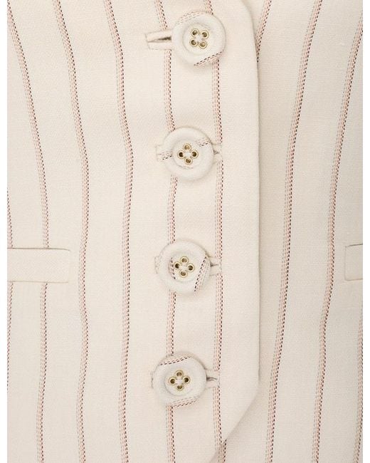 Zimmermann Natural Tranquillity Striped Vest