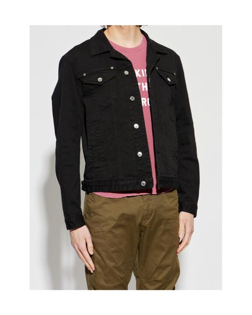 DSquared² Black Garment Dyed Dan Jean Jacket for men