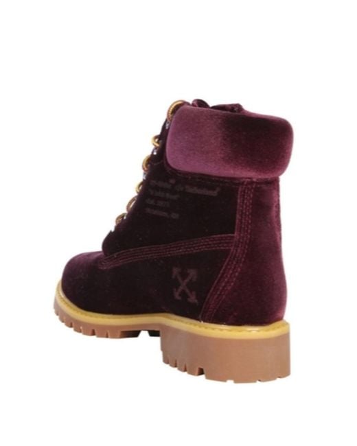Timberland Purple Straps And Ankle Boots for men