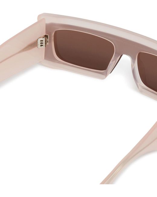 Alaïa Brown Alaïa Rectangle Frame Sunglasses