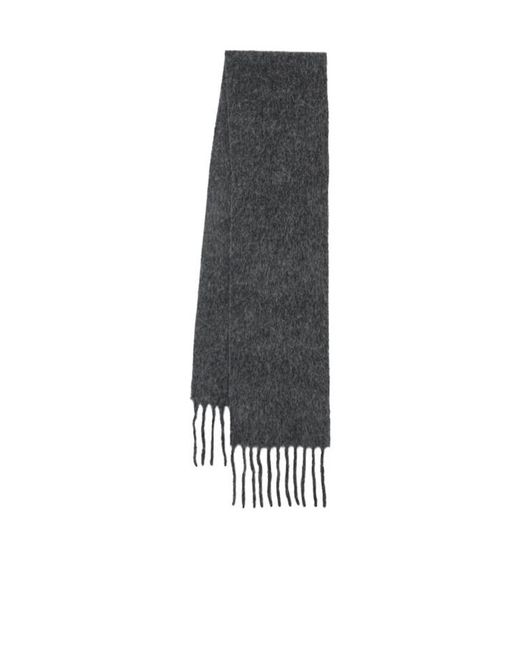 Our Legacy Black Alpaca Blend Scarf for men