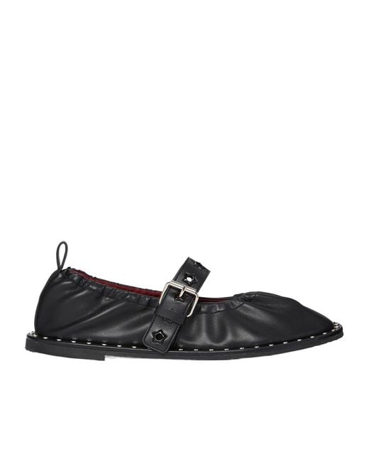Stella McCartney Black Falabella Star-Studded Ballet Flats