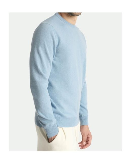 Malo Blue Sandro Crew Neck for men