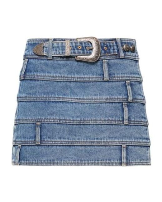ANDERSSON BELL Blue Denim Mini Skirt