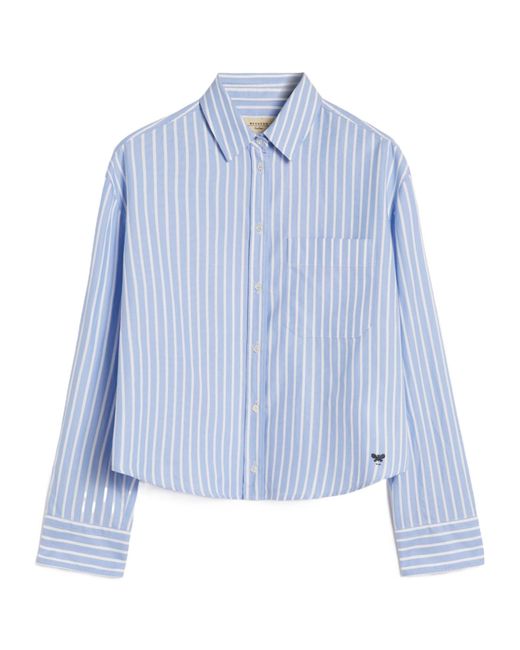 Weekend by Maxmara Blue Cartone Striped Oxford Shirt