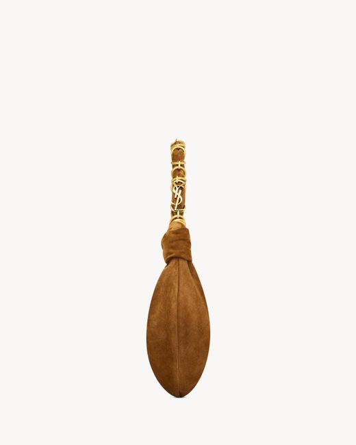 Saint Laurent Brown Amalia Small Hobo