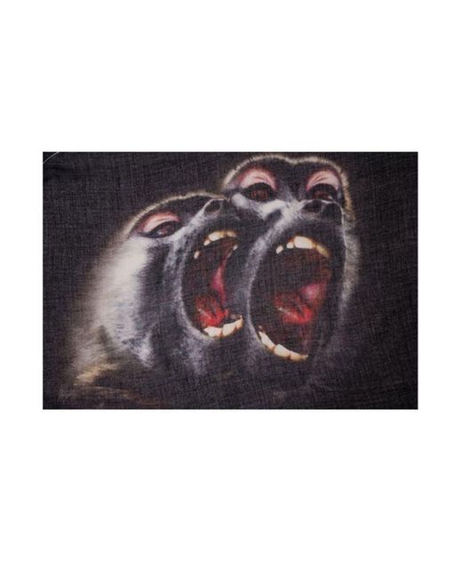 Givenchy Black Logo Detail Scarf