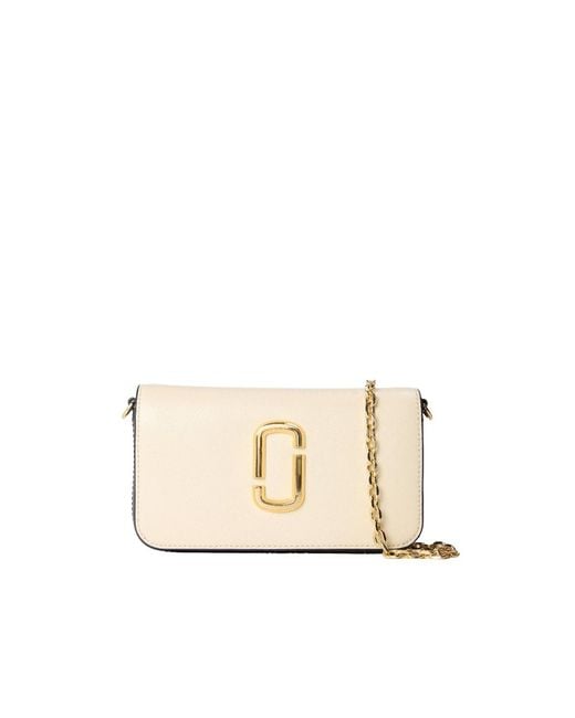 Marc Jacobs Natural Solid Wallet On Chain