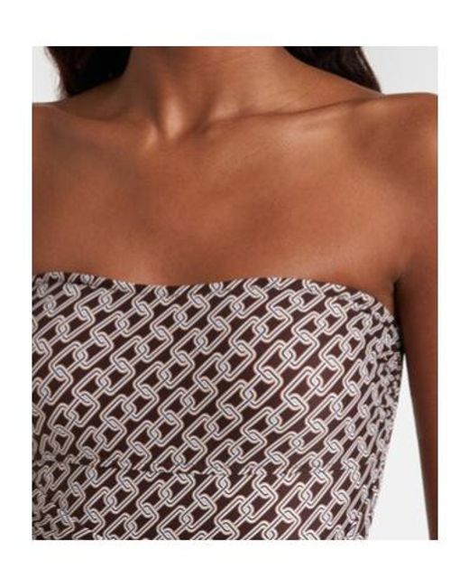 Melissa Odabash Natural Munich Printed Swimsuit