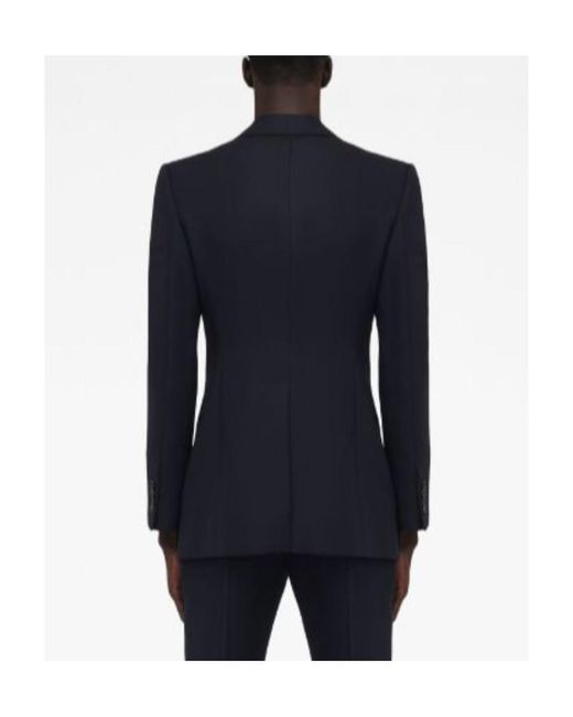 McQueen Blue Long Sleeved Tailored Blazer for men