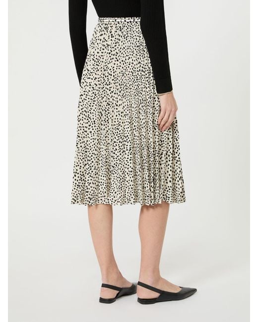 Max Mara Multicolor Studio Mstlegno Pleated Midi Skirt